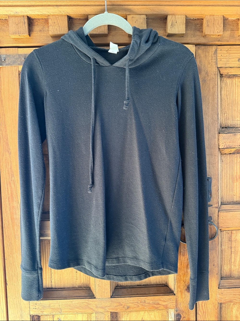 Alternative Apparel Black Long-Sleeve Hooded Tee
